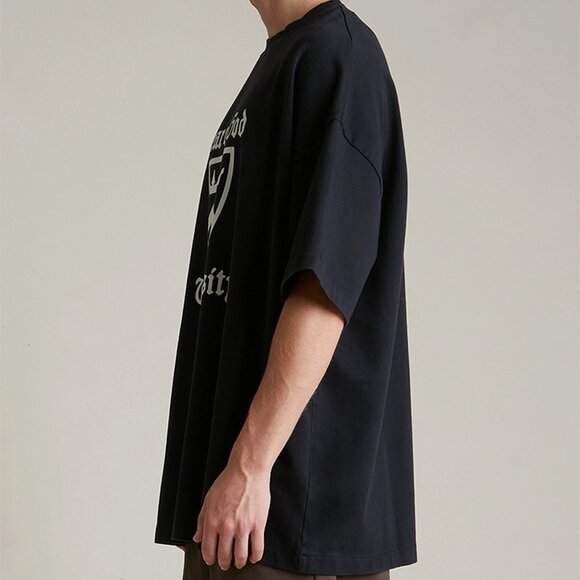 Fear of God University Essentials Black Heavy Oversized T-Shirt S & M *NEW* - Picture 2 of 4